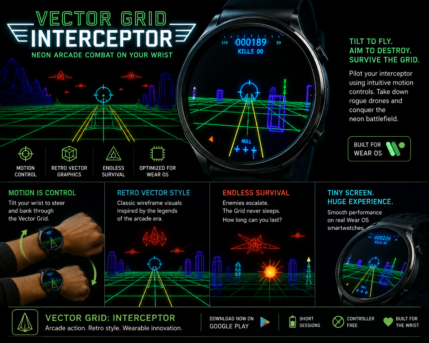 Vector Grid: Interceptor